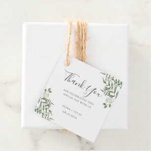 Étiquettes Cadeau Merci Feuille de l'Eucalyptus efficace du budget
