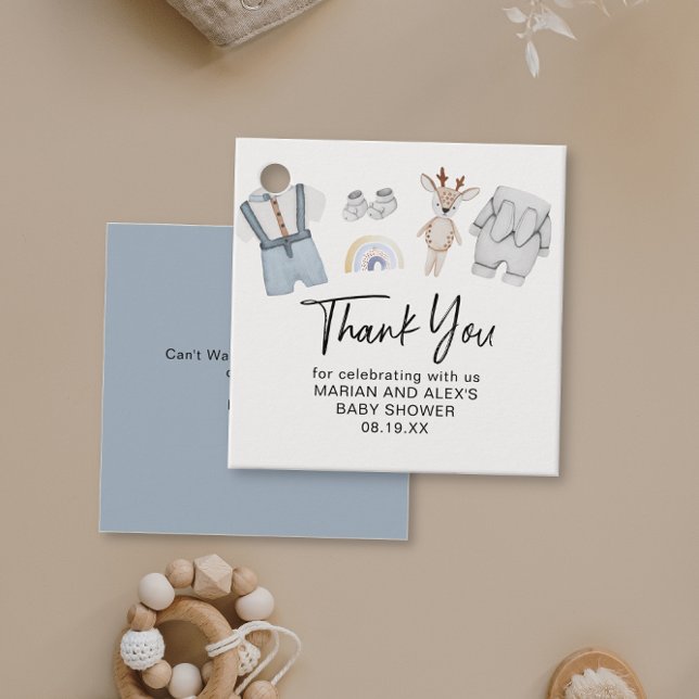 Étiquettes Cadeau Merci Garçons Vêtements Favoriser (Créateur téléchargé)