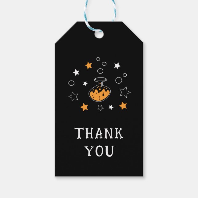 Étiquettes-cadeau merci halloween (Devant)