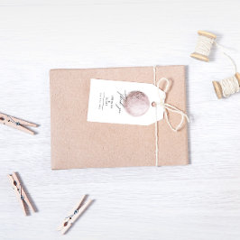 Étiquettes-cadeau Merci Mariage rose pâle de la lune mystique