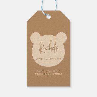 Étiquettes-cadeau Merci minimal de la béarine d'origine