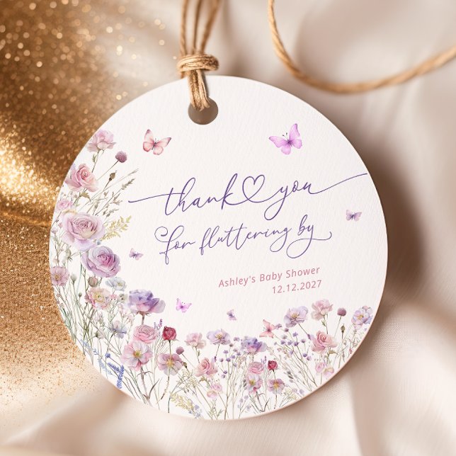 Étiquettes Cadeau Merci Papillon De Jardin Pour Flutting Par (Créateur téléchargé)