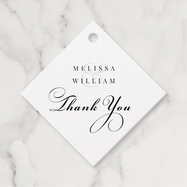 Étiquettes Cadeau Merci personnalisé (Devant)
