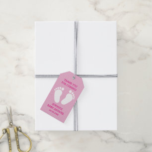 Étiquettes-cadeau Merci pour la prochaine faveur de baby shower