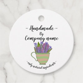 Étiquettes Cadeau Merci Pour Votre Tea-up Florale Sur Mesure