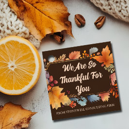 Étiquettes Cadeau Merci Pour Vous Compagnie Personnalisée Fête Thank