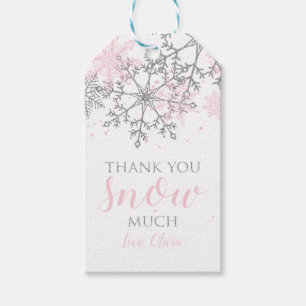Étiquettes-cadeau Merci SNOW beaucoup Winter Onederland préférez les