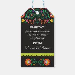 Étiquettes-cadeau Merci Tags Fiesta Mexique Mariage d'impression