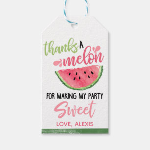 Étiquettes-cadeau Merci Un Balise Melon Watermelon Favour