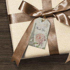 Étiquettes-cadeau Merci vintage du Parti Parisien