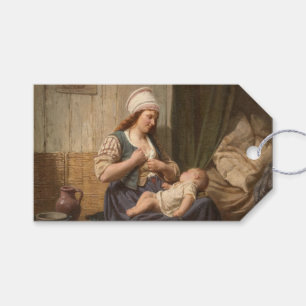 Étiquettes-cadeau Mère tenant son enfant (par Rudolf Jordan)