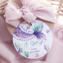 Mermaid queue violet anniversaire merci