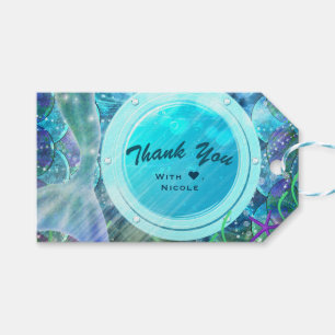 Étiquettes-cadeau Mermaid Tail Magic Under the Sea Birthday Party