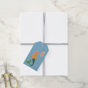 Étiquettes-cadeau Mermaids + Mai Tais