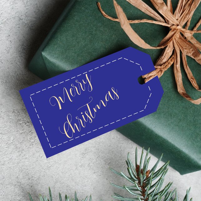 Étiquettes-cadeau Merry Christmas Gifts Custom Name Minimalist (Créateur téléchargé)