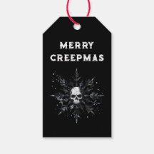Merry Creepmas Éffrayant gothique Flocon de neige
