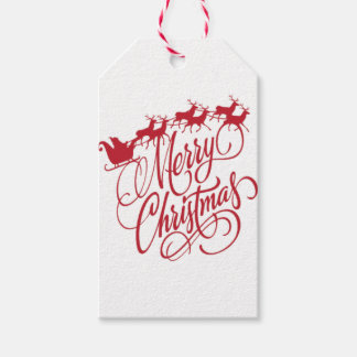 Étiquettes-cadeau Merry Cristmas renos