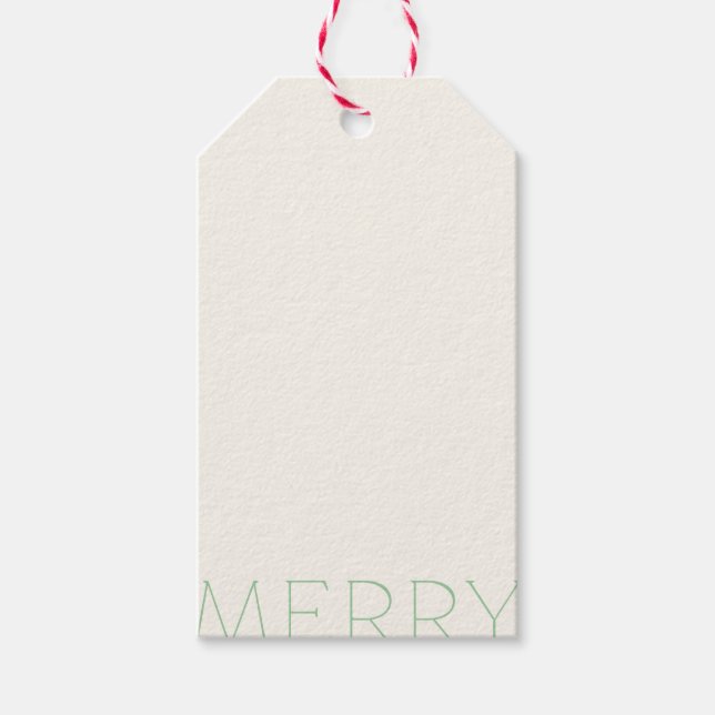 Étiquettes-cadeau Merry Holly Days (Green) (Devant)