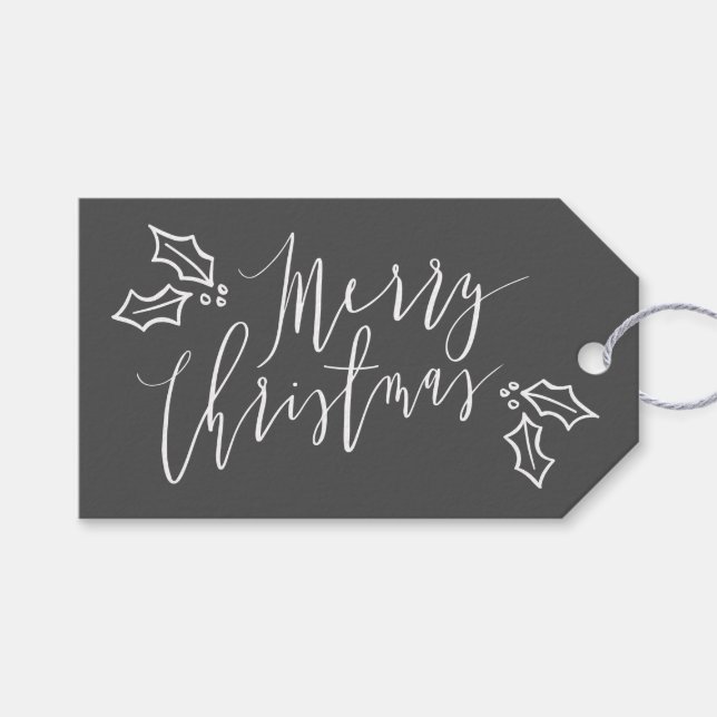ÉTIQUETTES-CADEAU MERRY NOËL (Devant (Horizontal))