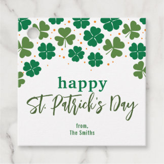 Étiquettes Cadeau Message PERSONNALISÉ - Joyeuse St. Patrick's Day