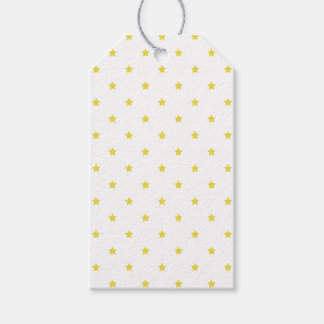 Étiquettes-cadeau Micro Stars Golden Yellow - White