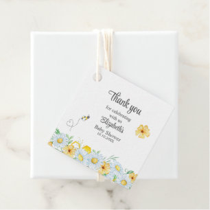 Étiquettes Cadeau Miel Bee Chamomile Meadow Baby shower Merci