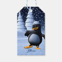 Mignon pingouin marin d'hiver Art de vacances enne