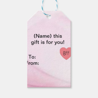 Étiquettes-cadeau Mignonne meilleure amie