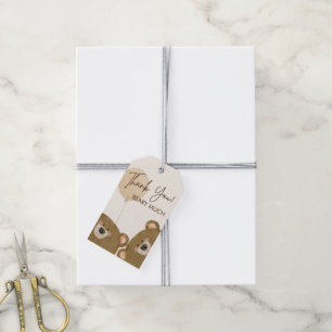 Étiquettes-cadeau Mignonne Ours Nous Pouvons Attendre Baby shower Se