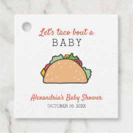 Étiquettes Cadeau Mignonne Taco Bout A Baby shower Fiesta
