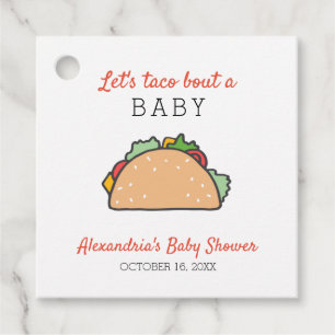 Étiquettes Cadeau Mignonne Taco Bout A Baby shower Fiesta