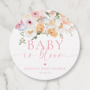 Étiquettes Cadeau Millie Floral Baby Dans Le Baby shower Bloom