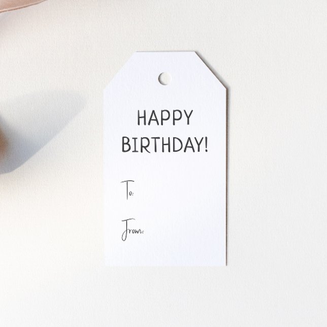 Étiquettes-cadeau Mini-genre Neutre Joyeux anniversaire (Créateur téléchargé)