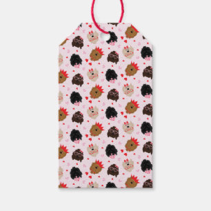 Étiquettes-cadeau Mini Goldendoodle Chiens Valentines Day