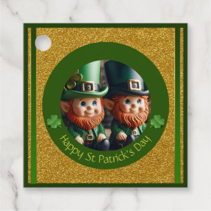 Étiquettes Cadeau Miniature Leprechaun St Patrick's Day Merci FT