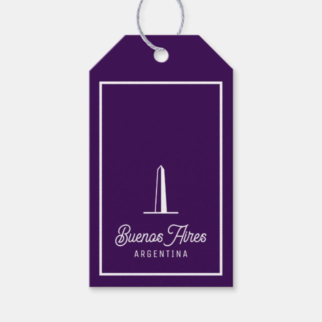 Étiquettes-cadeau Minimal, Elegant Buenos Aires, Argentina  (Devant)