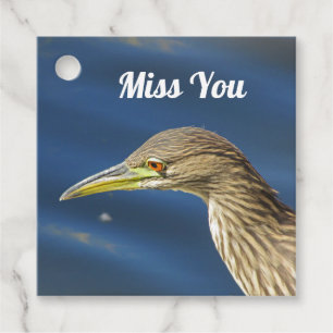 Étiquettes Cadeau Miss Oiseau Brown Amitié longue distance