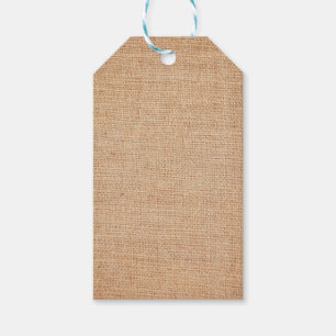 Étiquettes-cadeau Modèle - arrière - plan de toile de jute