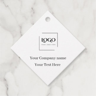 Étiquettes Cadeau Modèle de logo personnalisé élégant
