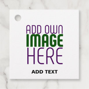 ÉTIQUETTES CADEAU MODÈLE DE TEXTE D'IMAGE BLANCHE SIMPLE MODERNE