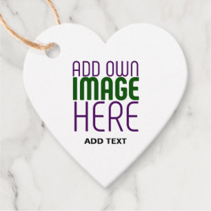 ÉTIQUETTES CADEAU MODÈLE DE TEXTE D'IMAGE BLANCHE SIMPLE MODERNE