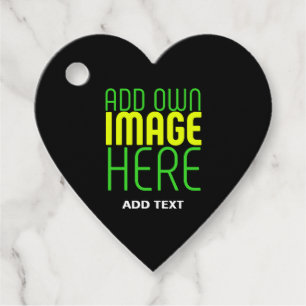 ÉTIQUETTES CADEAU MODÈLE DE TEXTE D'IMAGE NOIRE SIMPLE ET MODERNE