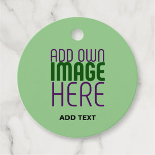ÉTIQUETTES CADEAU MODELE DE TEXTE D'IMAGE VERT MENTHE ÉDITABLE MODER