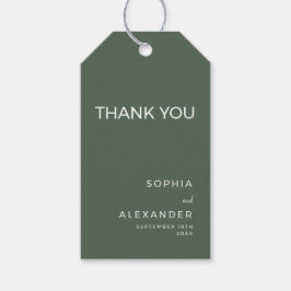 Étiquettes-cadeau Modern Gift Tags Watercolor Wedding.