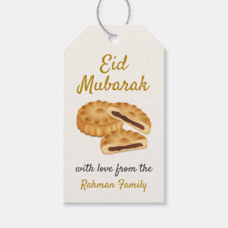 Étiquettes-cadeau Modern Maamoul Date Filled Cookies Eid Mubarak