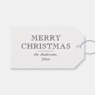 Étiquettes-cadeau Moderne Typographie simple Noël