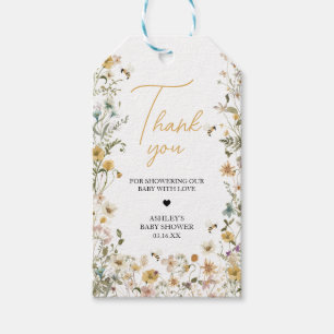 Étiquettes-cadeau Mommy to Bee Fleur sauvage Baby shower Favoriser l