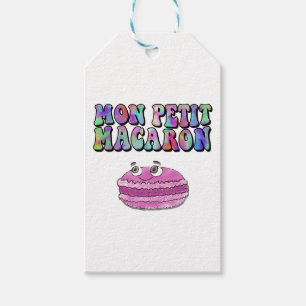 Étiquettes-cadeau Mon Petit Macaron Retro Tie Dye Texte Super