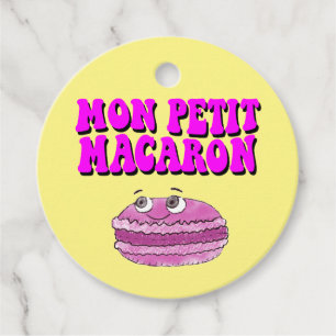 Étiquettes Cadeau Mon Petit Macaron Texte Super rétro