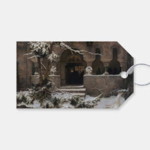 Étiquettes-cadeau Monastère en Neige d'hiver (par Karl Laling)